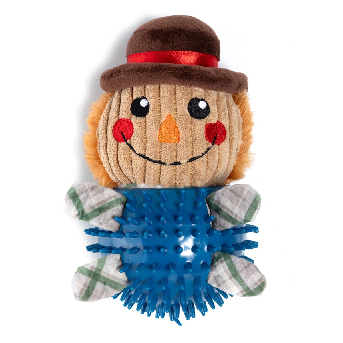 Latipaw Farm Collection Espantapájaros de Peluche con Pelota Exterior para Perro, Mediano