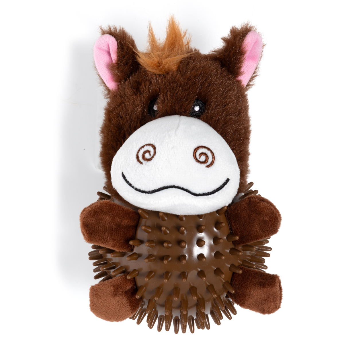 Latipaw Farm Collection Caballo de Peluche con Pelota Exterior para Perro, Mediano