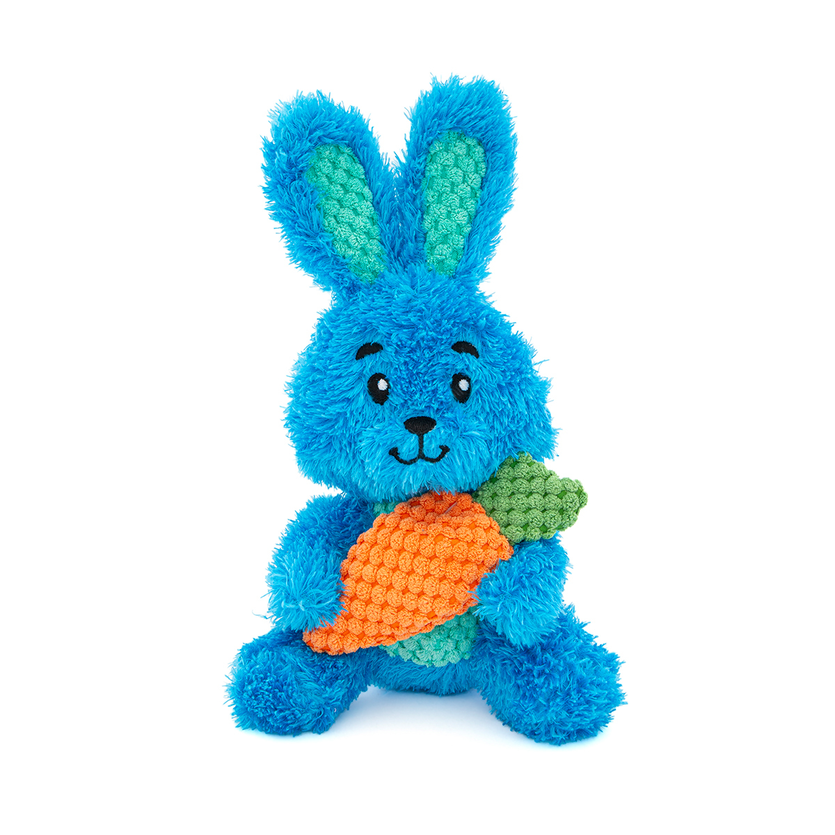 Guru Pet Loveys Peluche Resistente 2 en 1 Conejo y Zanahoria para Perro, Mediano