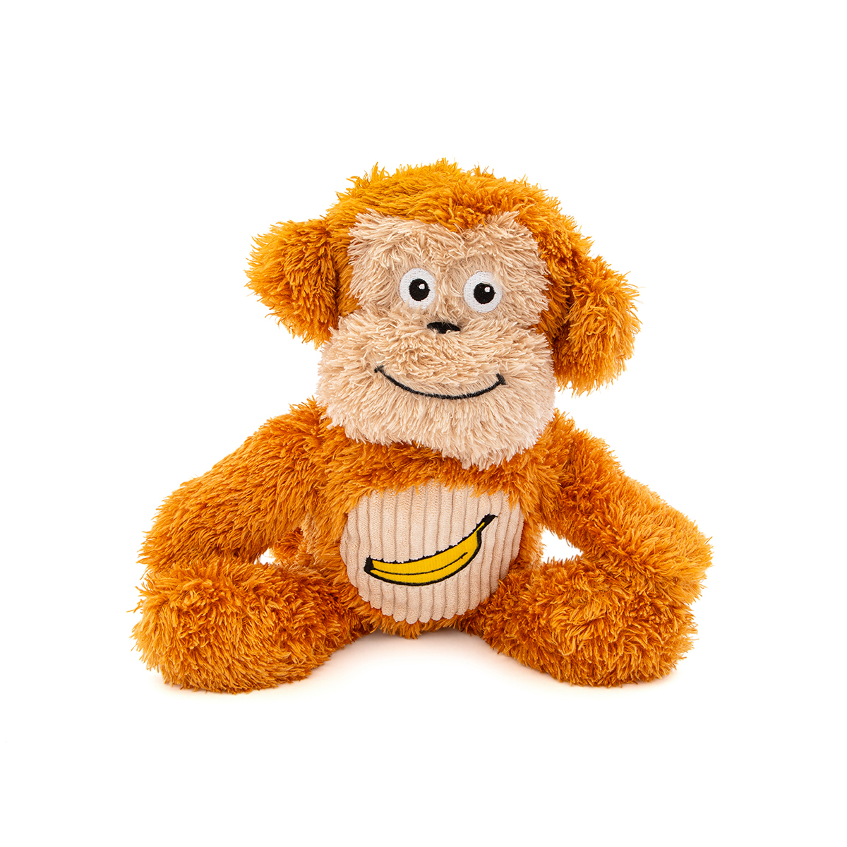 Guru Pet Soft Scents Mono de Peluche Resistente Aroma Banana para Perro, Mediano
