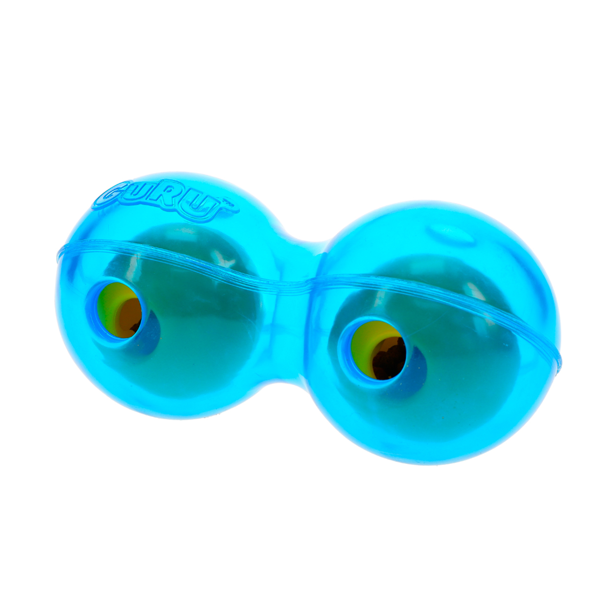 Guru Pet Pelota Dispensadora de Premios Diseño Doble para Perro, Mediano