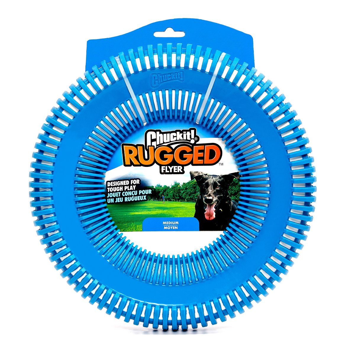 Chuckit! Ruggedflight Frisbee Dentado Robusto para Perro, Mediano
