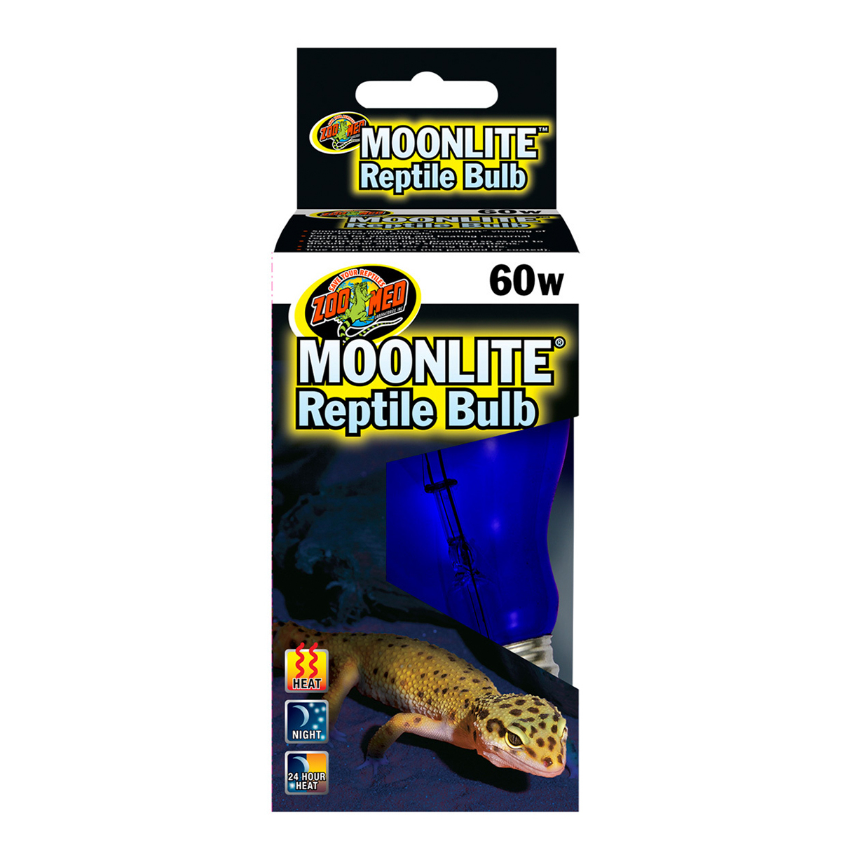 Zoo Med Moonlite Bombilla Luz de Luna para Reptiles, 60 Watts