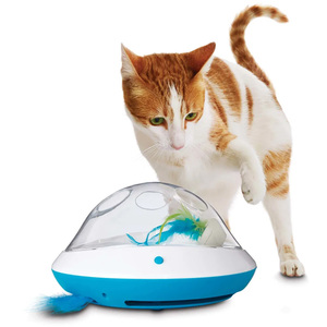 Leaps & Bounds Juguete Electrónico Domo Cacería Infinita para Gato, Azul