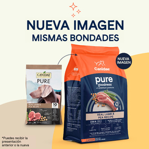 Canidae Pure Alimento Natural sin Granos para Perro Adulto Receta Cordero y Chícharo, 10.8 kg