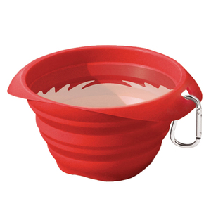 Kurgo Plato Colapsable de Silicón para Perro Color Rojo Kurgo Plato Colapsable de Silicón para Perro Color Rojo