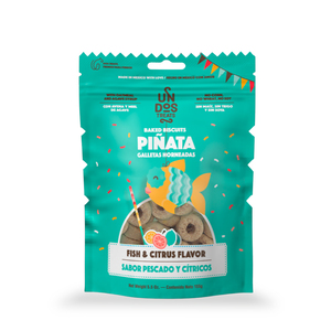 Un Dos Treats Premio Sabor Pescad para Perro, 155 g Un Dos Treats Premio Sabor Pescad para Perro, 155 g