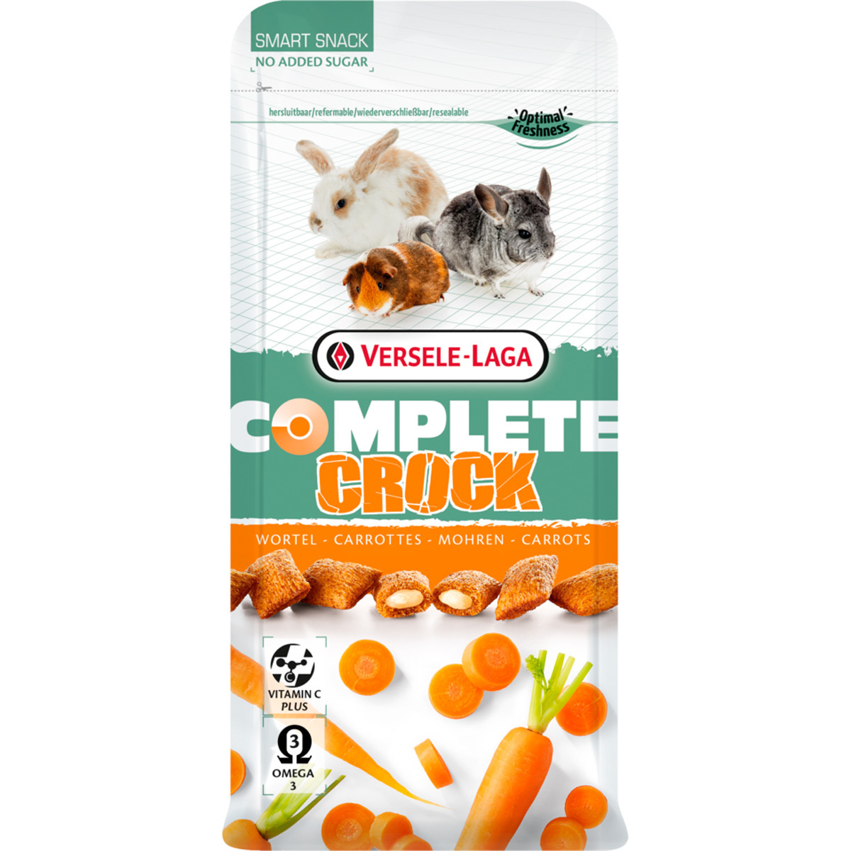 Versele-Laga Complete Crock Premio para Roedores Sabor Zanahoria, 50 g