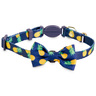 Bond & Co Collar con Broche de Seguridad Diseño Piñas con Moño para Gato Color Azul Bond & Co Collar con Broche de Seguridad Diseño Piñas con Moño para Gato Color Azul