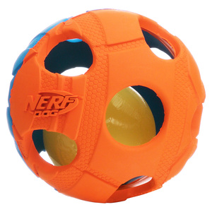 Nerf Dog Pelota LED Bash para Perro, Mediano