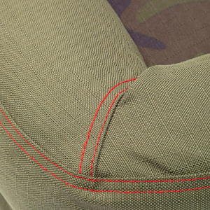 Reddy Cama Rectangular Resistente con Bordes Elevados Color Verde Camuflaje para Perro, X-Grande