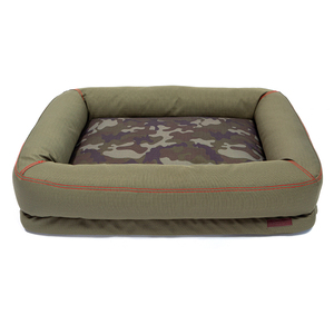 Reddy Cama Rectangular Resistente con Bordes Elevados Color Verde Camuflaje para Perro, X-Grande Reddy Cama Rectangular Resistente con Bordes Elevados Color Verde Camuflaje para Perro, X-Grande