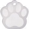 Hillman Group Placa de Identificación Diseño Huellita Cromo para Perro, Chico Hillman Group Placa de Identificación Diseño Huellita Cromo para Perro, Chico