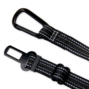 EveryYay Adaptador Premium de Enganche para Cinturón de Seguridad para Mascotas, Negro