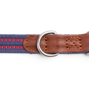 Reddy Collar Diseño Reforzado Color Azul con Broche Metálico para Perro, Mediano