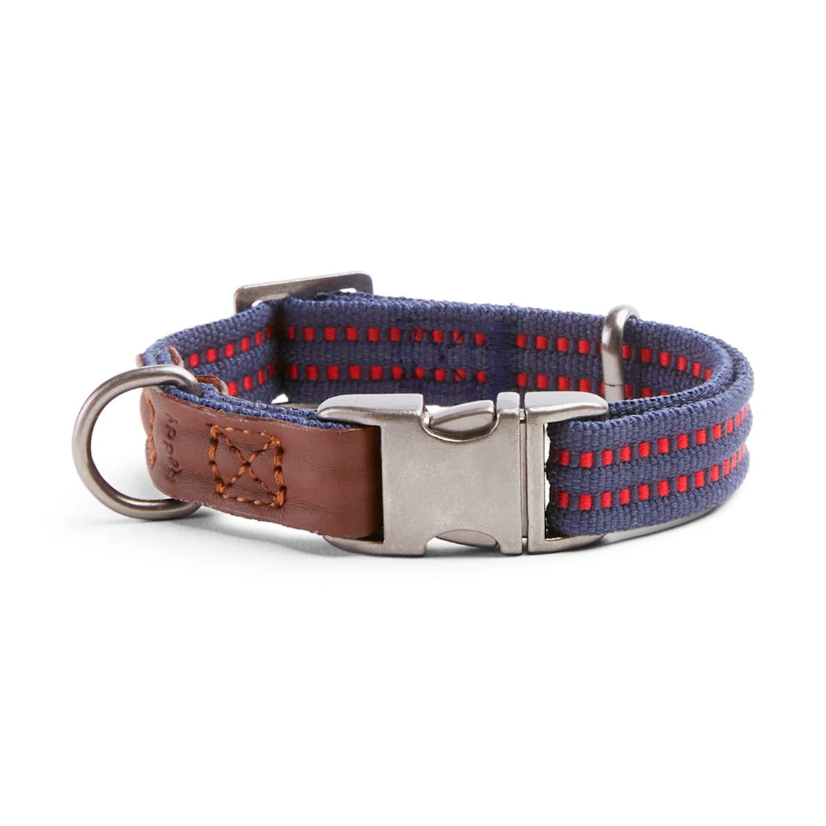Reddy Collar Diseño Reforzado Color Azul con Broche Metálico para Perro, Mediano