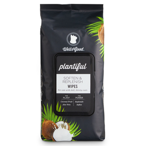 Plantiful Toallitas para Aseo con Coco y Aloe Vera para Gato, 100 Piezas Plantiful Toallitas para Aseo con Coco y Aloe Vera para Gato, 100 Piezas
