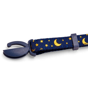 Youly Collar con Broche Diseño Luna y Estrellas para Gato, Azul