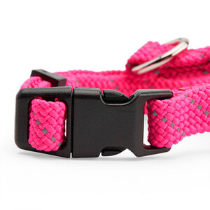 Youly Set Collar Arnés y Correa Reflectante para Gato, Rosa