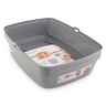 Sophresh Arenero Tipo Bandeja Cernidor con Borde para Gato, Gris/Turquesa Sophresh Arenero Tipo Bandeja Cernidor con Borde para Gato, Gris/Turquesa