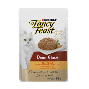 Fancy Feast Demi Glace Alimento Húmedo para Gato Adulto Receta Pollo, 85 g