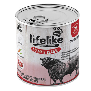 Lifelike Mama's Recipe Alimento Húmedo para Perro Adulto Todas las Razas Receta Arroz y Verduras con Carne de Res, 370 g Lifelike Mama's Recipe Alimento Húmedo para Perro Adulto Todas las Razas Receta Arroz y Verduras con Carne de Res, 370 g