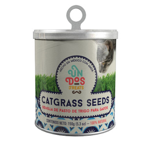 Un Dos Treats Catgrass Seeds Semillas de Pasto de Trigo para Gato, 150 g