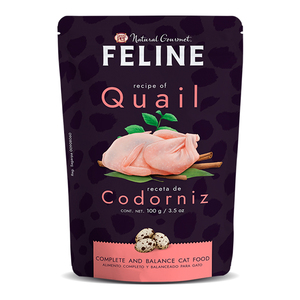 Natural Gourmet Feline Alimento Natural Húmedo para Gato Receta Codorniz, 85 g Natural Gourmet Feline Alimento Natural Húmedo para Gato Receta Codorniz, 85 g