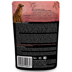 Natural Gourmet Alimento Natural Húmedo para Perro Receta Cordero y Frutos del Bosque, 100 g