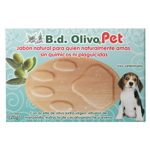 B.d. Olivo Jabón Natural de Olivo y Avena para Perro, 120 g