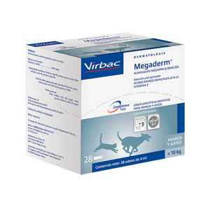 Virbac Megaderm Ácidos Grasos Esenciales para Perro y Gato, 28 Sobres