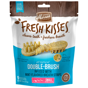 Merrick Fresh Kisses Premios Dentales de Menta para Perro Adulto Raza Pequeña, 155 g Merrick Fresh Kisses Premios Dentales de Menta para Perro Adulto Raza Pequeña, 155 g