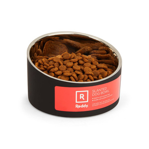 Reddy Tazón Inclinado de Acero Inoxidable para Perros, 2.2 Tazas