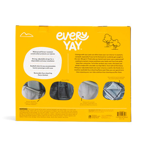 EveryYay Cubierta Protectora para Asiento de Automóvil, Negro