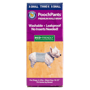 Pooch Pad Products Pants Pañal Reutilizable para Perro Macho, X-Chico Pooch Pad Products Pants Pañal Reutilizable para Perro Macho, X-Chico