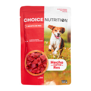 Choice Nutrition Alimento Avanzado Húmedo  para Perro Adulto Todas las Razas Receta Res, 100 g