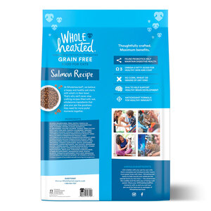 WholeHearted Libre de Granos Alimento Natural para Gatito Receta Salmón, 5.4 kg