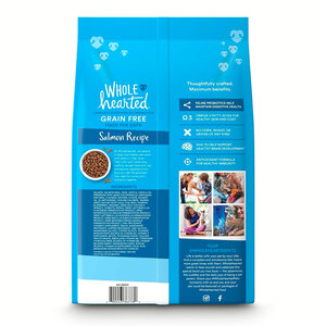 WholeHearted Libre de Granos Alimento Natural para Gatito Receta Salmón, 2.2 kg