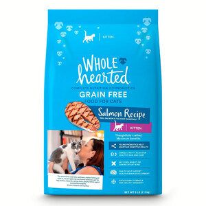WholeHearted Libre de Granos Alimento Natural para Gatito Receta Salmón, 2.2 kg WholeHearted Libre de Granos Alimento Natural para Gatito Receta Salmón, 2.2 kg