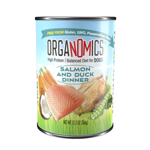OrgaNOMics Alimento Húmedo con Ingredientes Orgánicos para Perro Adulto Receta Salmón y Pato, 354 g OrgaNOMics Alimento Húmedo con Ingredientes Orgánicos para Perro Adulto Receta Salmón y Pato, 354 g