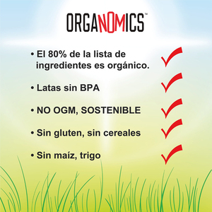 OrgaNOMics Alimento Húmedo con Ingredientes Orgánicos para Gato Adulto Receta Pollo, 156 g