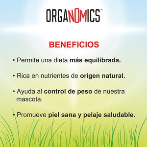 OrgaNOMics Alimento Húmedo con Ingredientes Orgánicos para Gato Adulto Receta Res y Cerdo, 156 g