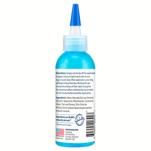 Tropiclean Formula Veterinaria Gel de Limpieza Dental para Perro, 118 ml