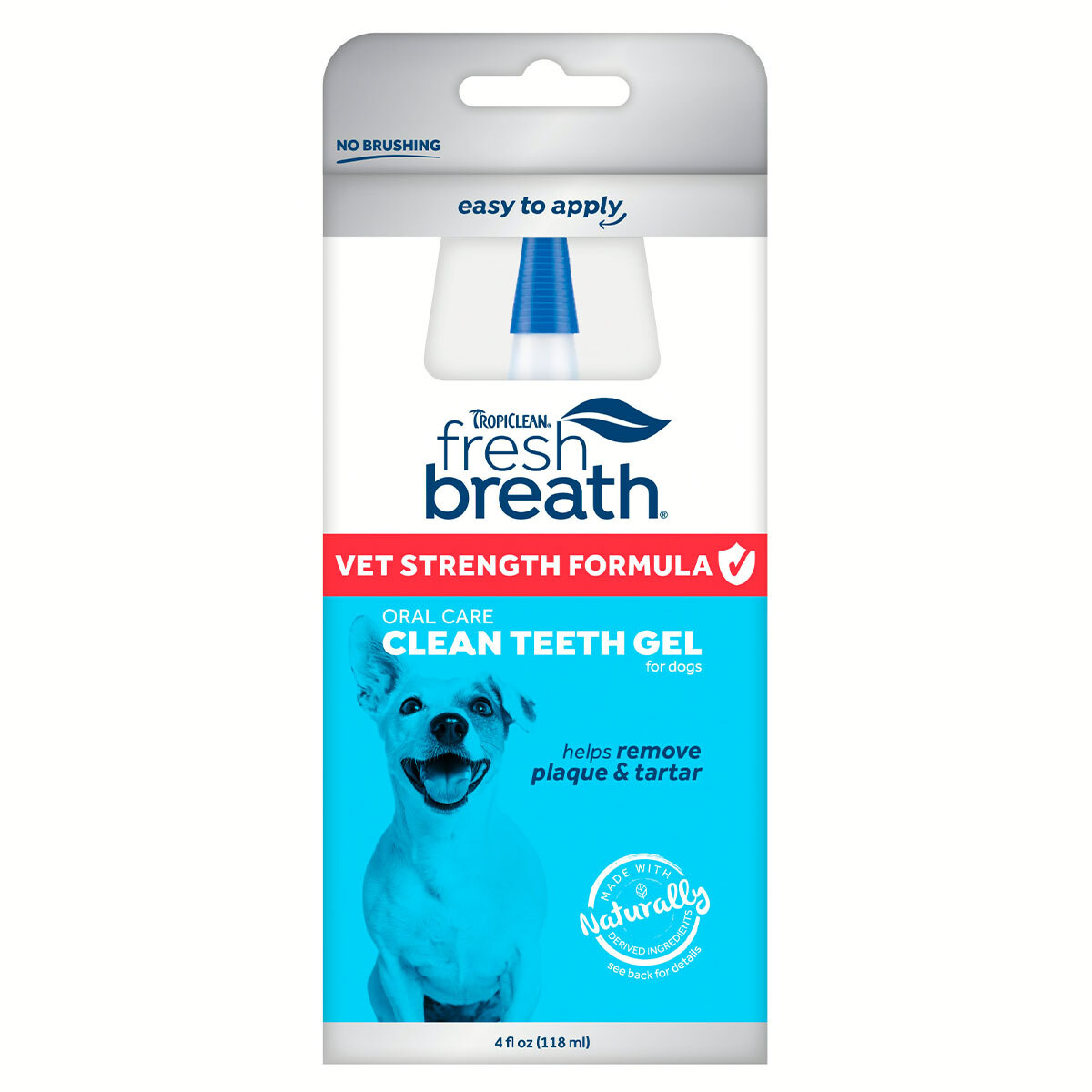 Tropiclean Formula Veterinaria Gel de Limpieza Dental para Perro, 118 ml