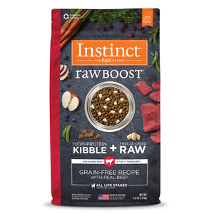 Instinct Raw Boost Alimento Seco Natural para Perro Todas las Etapas de Vida Receta Res, 1.8 kg