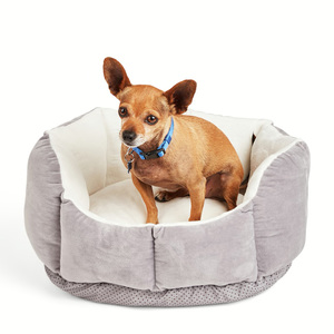 EveryYay Cama Circular Ortopédica con Infusión de Lavanda Calmante para Perro, X-Chico