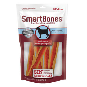 SmartBones Premios Masticables Naturales con Forma de Stick Receta Pollo para Perro, 92 g SmartBones Premios Masticables Naturales con Forma de Stick Receta Pollo para Perro, 92 g