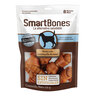 SmartBones Premios Masticables Naturales con Forma de Huesos Mini Receta Mantequilla de Maní para Perro, 8 Piezas