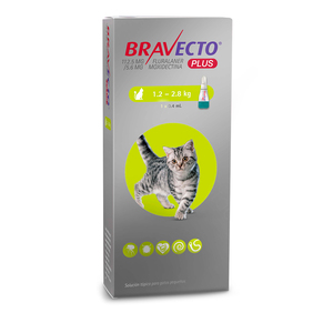 Bravecto Plus Pipeta Desparasitante Externa e Interna para Gato, 112 mg