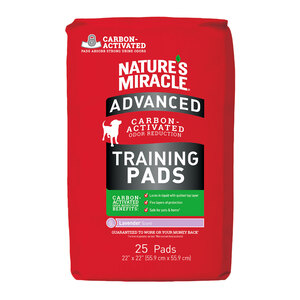 Nature's Miracle Advanced Tapetes Absorbentes con Carbón Activo para Perro, 25 Piezas Nature's Miracle Advanced Tapetes Absorbentes con Carbón Activo para Perro, 25 Piezas